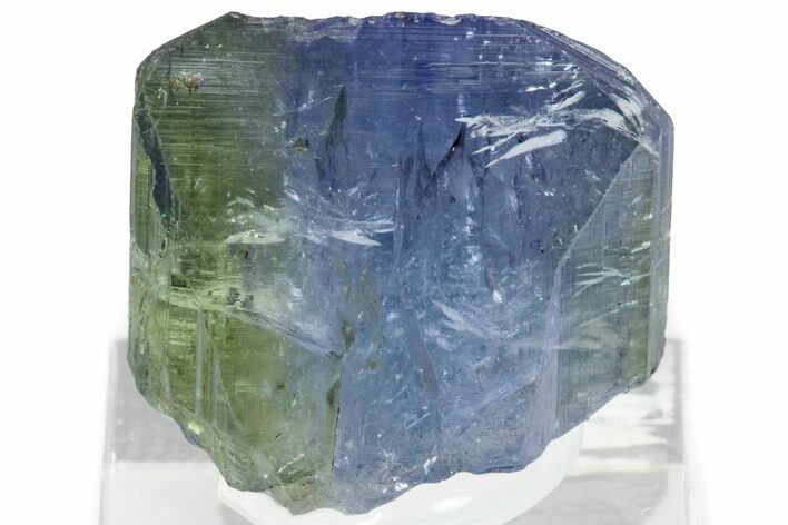 Brilliant Bicolored Tanzanite Crystal - Merelani Hills, Tanzania #308327